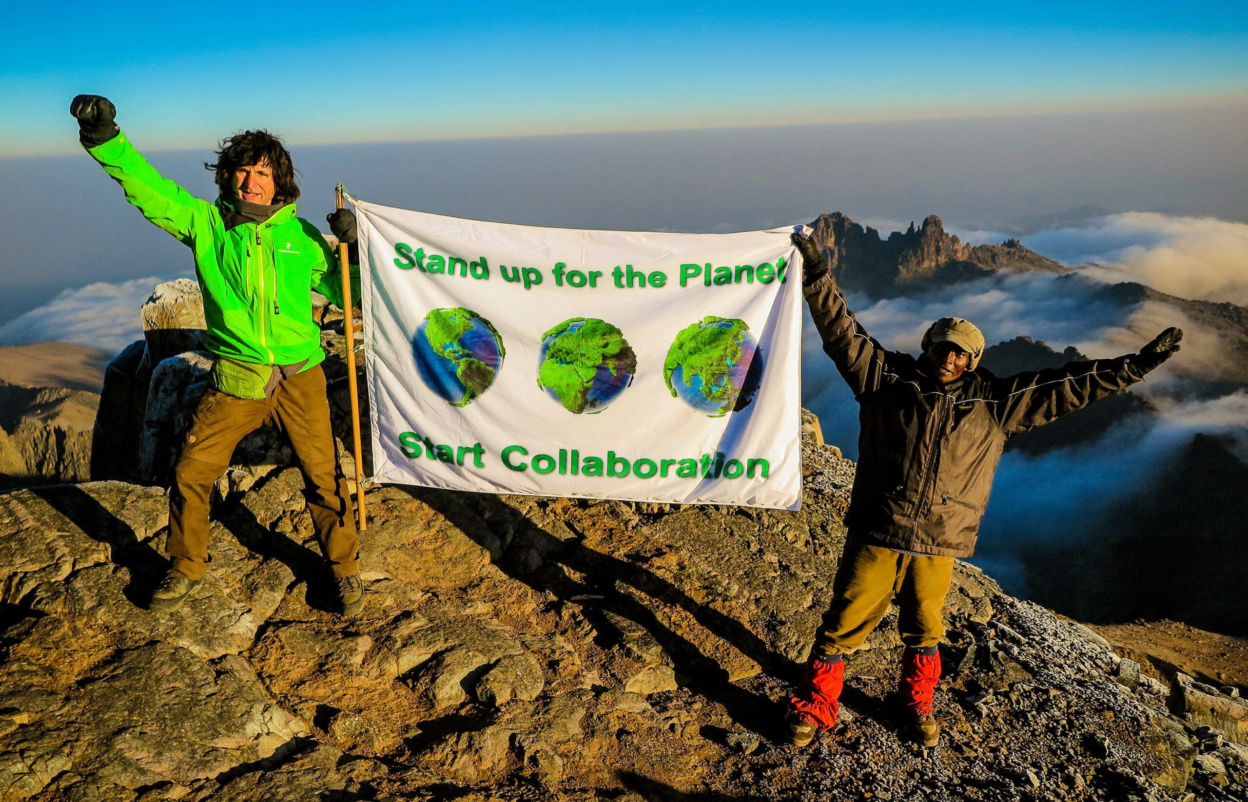 Michael Evertz auf dem Mount Kenya